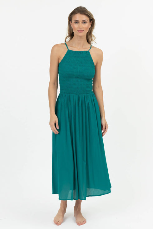 Koy Resort Miami Luxe Hi Neck Midi Dress