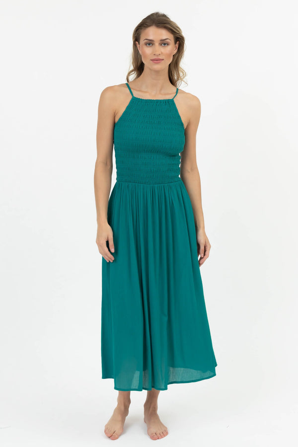 Koy Resort Miami Luxe Hi Neck Midi Dress
