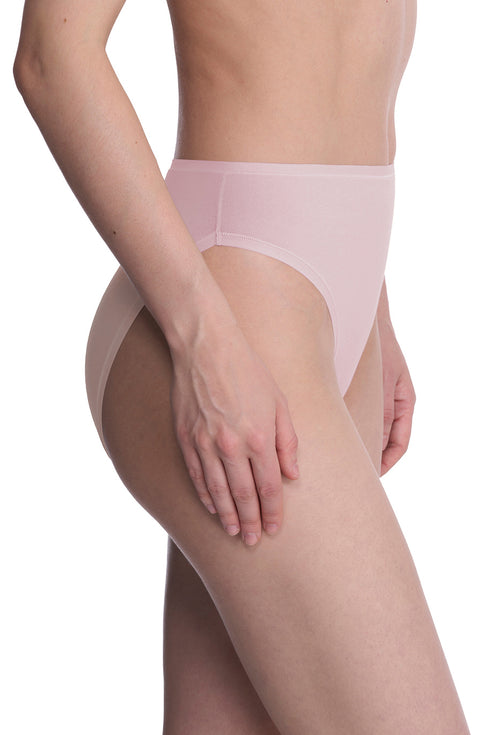 Natori Bliss Bare Cotton High Cut Brief