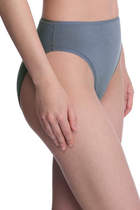 Natori Bliss Bare Cotton High Cut Brief