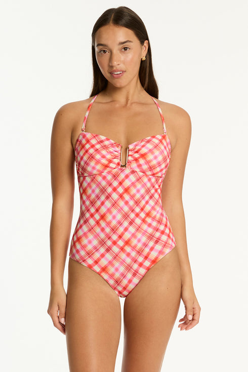 Sea Level Somerset U Bar Bandeau One Piece