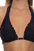 Luli Fama Spotted With Love Wavy Triangle Halter Top
