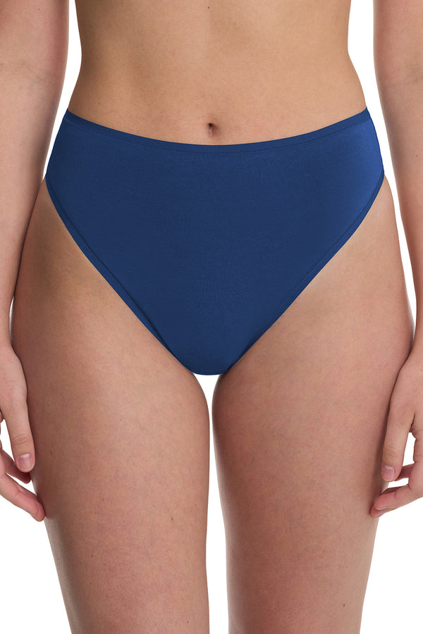 Natori Bliss Bare Cotton High Cut Brief