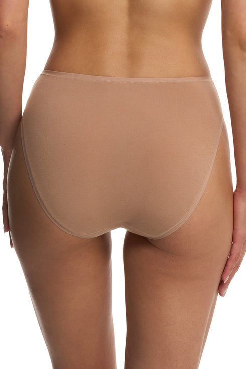 Natori Bliss Bare Cotton High Cut Brief