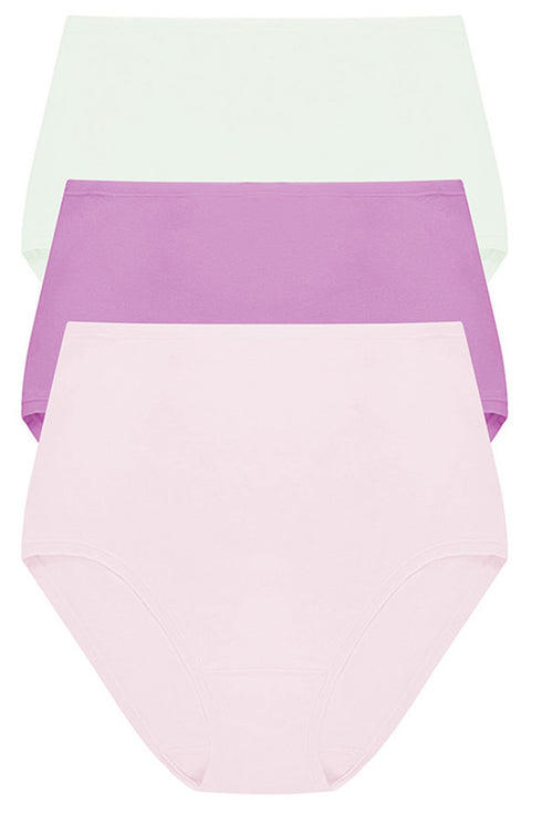 Natori Bliss Bare Cotton High Waist Brief 3-pack
