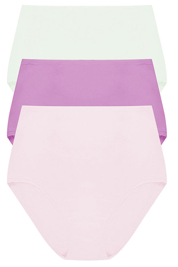 Natori Bliss Bare Cotton High Waist Brief 3-pack