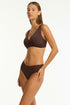 Sea Level Spinnaker Cross Front Bra Top