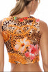 Luli Fama Paradise Prowl Ruched Tank Crop Top