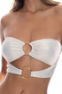 Luli Fama Luminous Double Loop Bandeau Crop Top