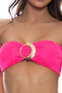 Luli Fama Candy Coated Bandeau Buckle Top