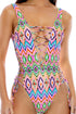 Luli Fama Miami Sorbet Interlaced Open Side One Piece