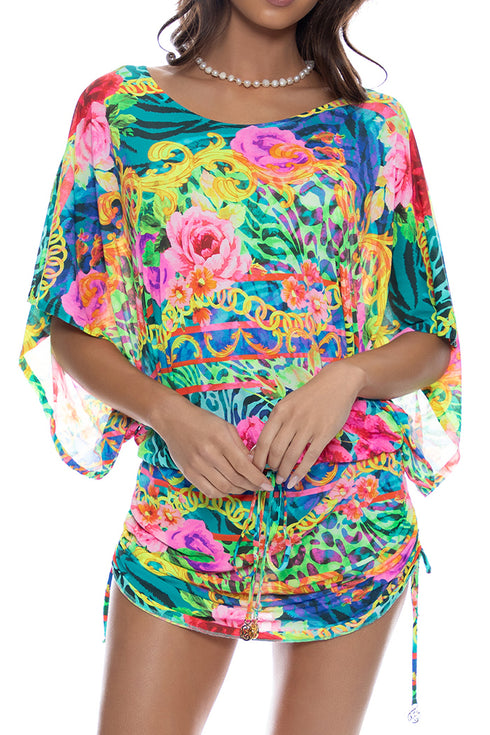 Luli Fama Wild Blooms South Beach Dress