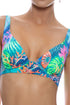 Luli Fama Tropical Siren Underwire Plunge Top