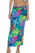 Luli Fama Tropical Siren Adjustable Shirred Maxi Skirt