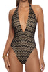 Luli Fama Midnight Currents Deep V One Piece