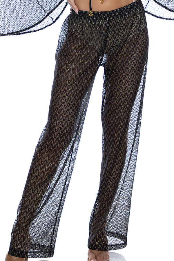 Luli Fama Buzzing Elastic Waistband Pant