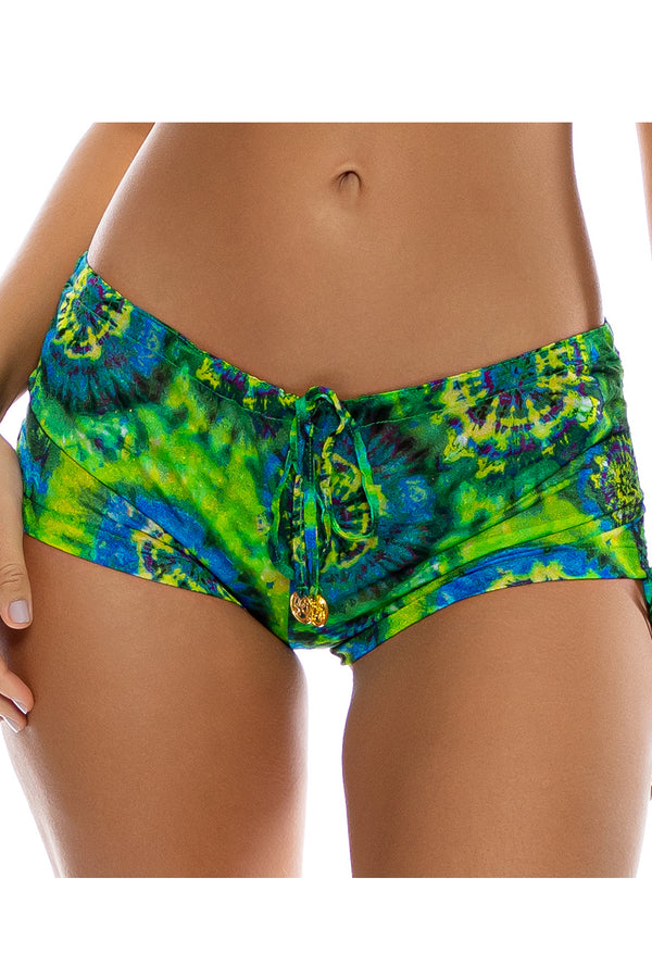 Luli Fama Mystical Garden Adjustable Sides Short
