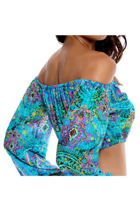 Luli Fama Ocean Breeze Crop Top