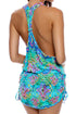 Luli Fama Ocean Breeze T Back Mini Dress