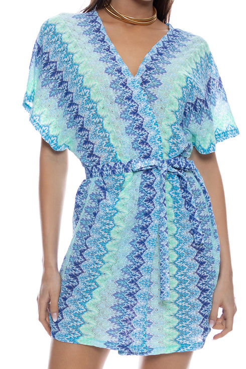 Luli Fama Seven Seas Short Caftan