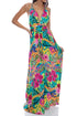 Luli Fama Wild Blooms Convertible Maxi Dress