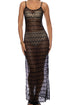 Luli Fama Midnight Currents Strappy Long Dress