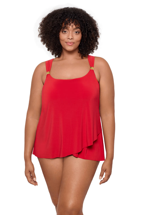 MiracleSuit Razzle Dazzle Plus Size Underwire Tankini Top