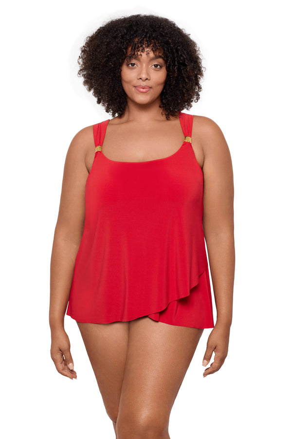 MiracleSuit Razzle Dazzle Plus Size Underwire Tankini Top