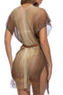 Luli Fama Golden Queen Short Caftan