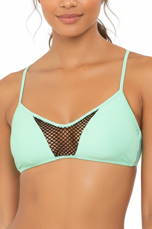 Luli Fama For Your Eyes Only Net Front Criss Cross Back Sporty