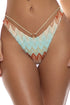 Luli Fama Zig Zag Flow Strappy Loop Brazilian Scrunch Bottom