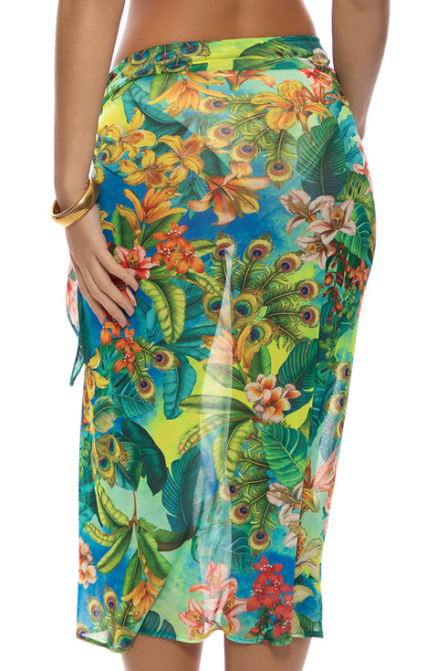 Luli Fama Peacock Affair Long Wrap