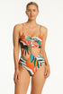 Sea Level Tropaluxe Twist Bandeau One Piece