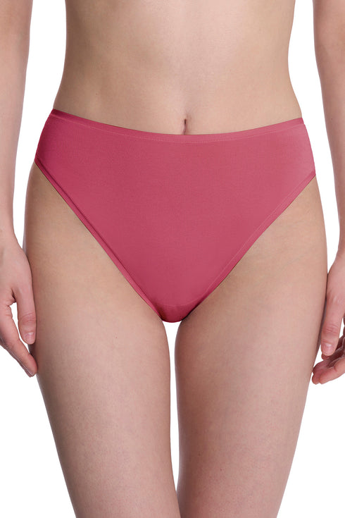 Natori Bliss Bare Cotton High Cut Brief