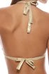 Luli Fama Golden Drift Triangle Halter Top