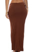 Luli Fama Sunlit Sands Ruched Asymmetrical Keyhole Skirt