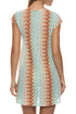 Luli Fama Zig Zag Flow V Neck Tie Cover Up
