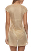 Luli Fama Golden Drift V Neck Tie Cover Up