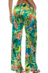 Luli Fama Peacock Affair Elastic Waistband Pant