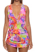 Luli Fama Blooming Spark T Back Mini Dress