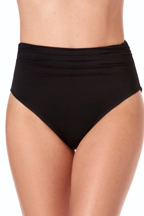 MagicSuit Solids Tricot Shirred Brief