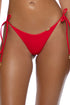 Luli Fama Sweet Love Seamless Ruffle Ruched Back Brazilian Tie Side Bottom