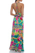 Luli Fama Wild Blooms Convertible Maxi Dress