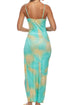 Luli Fama Savage Essence Fitted Side Slit Maxi Dress