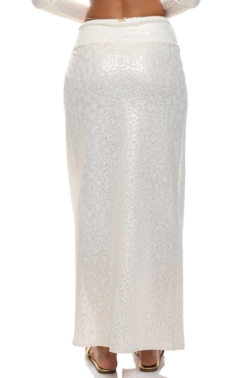 Luli Fama Sunlit Oasis Twist Front Skirt