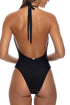 Luli Fama Midnight Currents Deep V One Piece