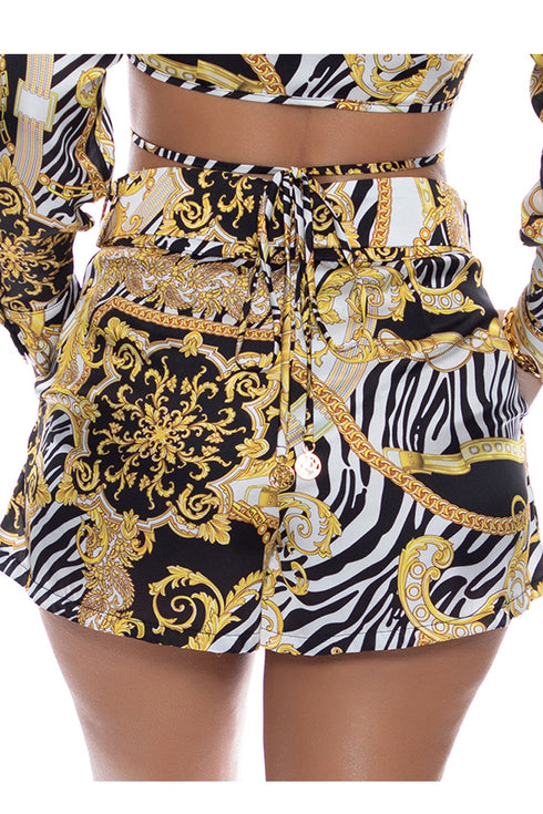 Luli Fama Goddess Vibes Belt Short