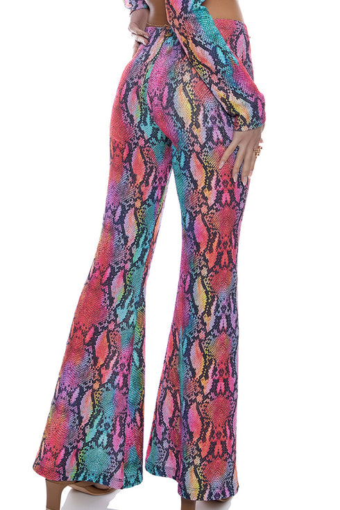 Luli Fama Electric Skin Flare Pants