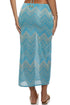 Luli Fama Tidal Shimmer Adjustable Shirred Maxi Skirt