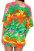 Luli Fama Palm Breeze Cabana V Neck Dress